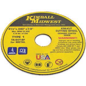 6" x .040" x 7/8" Type 1 Kim-Kut™ Cut-Off Wheel