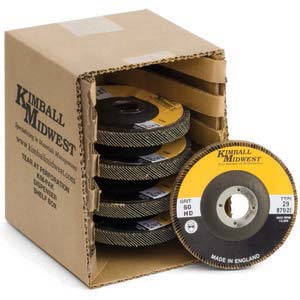 4-1/2" x 7/8" Type 29 40 Grit High Density Zirconia Ultra Flap Disc - Kim-Pak