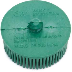 2" Coarse 3M Scotch-Brite Green Abrasive Bristle Disc