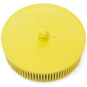 3" Medium 3M Scotch-Brite Yellow Abrasive Bristle Disc