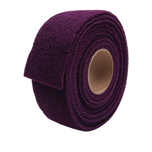 3" x 15' Maroon Fine Kim-Brite™ Aluminum Oxide Abrasive Roll