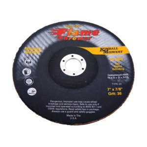 7" x 1/8" x 7/8" Type 29 Dark-Fire™ Flamethrower Ceramic Grinding Wheel