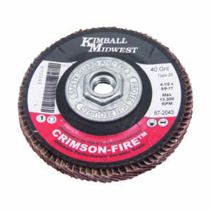 4-1/2" x 5/8"-11 80 Grit Type 29 Crimson-Fire™ Flap Disc - Small