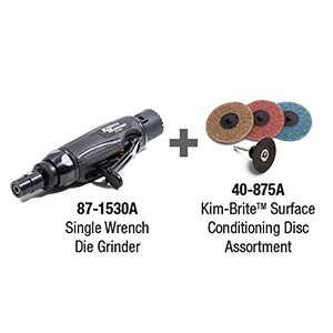 Single Wrench Die Grinder Bundle with Kim-Brite