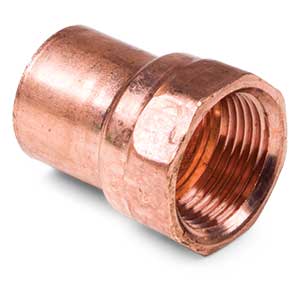 1-1/4" x 1-1/4" Copper to Female Pipe Thread Adapter
