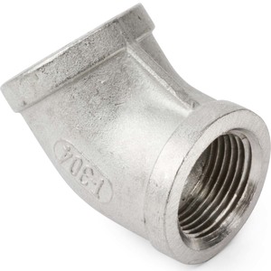 1-1/2" Class 150 316 Stainless Steel Pipe 45° Elbow