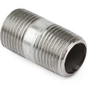 1-1/2" x 2" Class 150 304 Stainless Steel Pipe Nipple