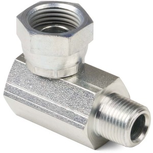 1/4" x 1/2" Female Pipe Swivel to Male Pipe 90° Elbow