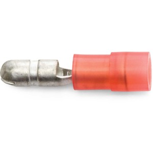 22 - 18 AWG Red Nylon Insulated Enduralon™ Male Snap "Bullet" Plug