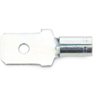 16 - 14 AWG Non-Insulated Male (1/4" Tab) Quick Slide Terminal