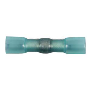 16 - 14 AWG Blue Polyolefin Insulated Ultra-Link Crimp & Solder Butt Connector