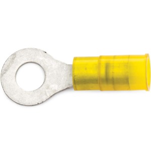 12 - 10 AWG Yellow Nylon Insulated Enduralon™ (#12 - 1/4") Ring Terminal