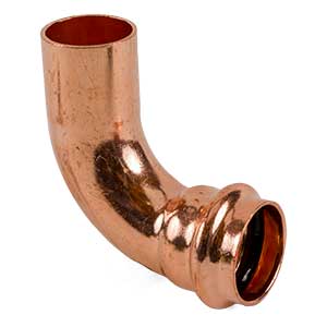 1/2" Copper Press Fitting 90° Street Elbow