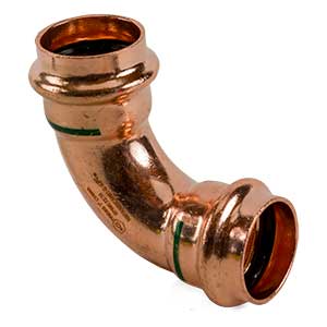 3/4" Copper Press Fitting 90° Elbow