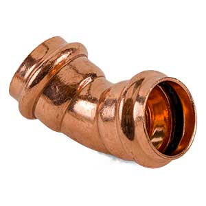2" Copper Press Fitting 45° Elbow