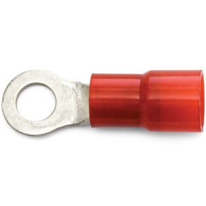 8 AWG Red Nylon Insulated Enduralon™ (#12 - 1/4") Ring Terminal