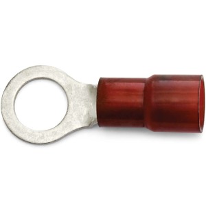 8 AWG Red Nylon Insulated Enduralon™ (5/16" - 3/8") Ring Terminal