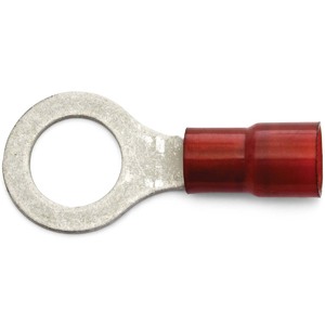 8 AWG Red Nylon Insulated Enduralon™ (7/16" - 1/2") Ring Terminal