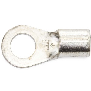 4 AWG Heavy-Duty Non-Insulated (5/16" - 3/8") Ring Terminal