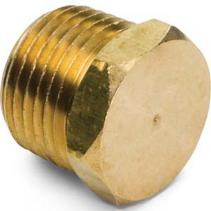 3/8" Lead-Free Brass Pipe Hex Head Plug