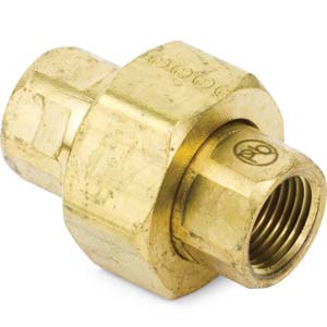 1/4" Lead-Free Brass Pipe Ground Joint Union