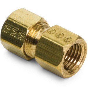 1/4" x 1/4" Lead-Free Brass Compression Female Connector