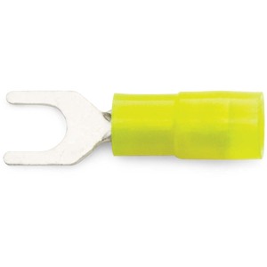 24 - 20 AWG Yellow Nylon Insulated Enduralon™ (#3 - #4) Spade Terminal