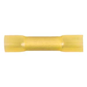 12 - 10 AWG Yellow Polyolefin Insulated Pro-Tech™ Commercial Grade Heat Shrink Butt Connector - Medium