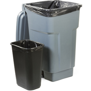 30" x 36" Black Industrial Trash Can Liners - 100 Pack